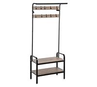 5 five simply smart Armadio guardaroba 2 ripiani - Legno nero Jano