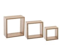 5 five simply smart - Set di 3 ripiani da parete, motivo: cubo, in cina, dimensioni: 15 x 9 x 15 cm (L x P x A). 20 x P x A 25 x P x A 25 cm
