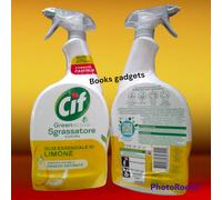 2 Flaconi Cif Spray Green Active Sgrassatore CUCINA Olio essenziale di Limone