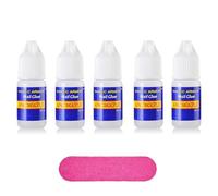 5 flaconi MAGIC ARMOR Colla per unghie per unghie acriliche Pennello per colla per unghie Colla per unghie professionale Stampa sulle unghie, punte per unghie finte Colla per unghie per unghie rotte