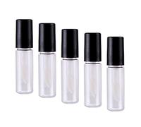 5 flaconi vuoti per lucidalabbra, per labbra, olio per ciglia, 2 ml, colore nero trasparente, tipo 7, Nero trasparente tipo 7, Type 7, come descrizione