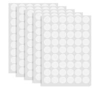 5 Fogli/270 Pezzi Tappo Coprivite Adesivo, Tappi Coprivite Adesivi per Coprire Fori per Viti, Cappucci Autoadesivi Ø21 mm, Adesivi Copriforo Tappi di Copertura per Fori per Viti - Bianco