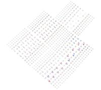 5 fogli Adesivi Gemme viso Gemme facciali Stick Crystal Decalcomania