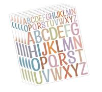 5 fogli di adesivi a forma di lettere dell'alfabeto, adesivi per album dei ricordi, lettere dell'alfabeto, per telefono, computer portatile, diari colorati