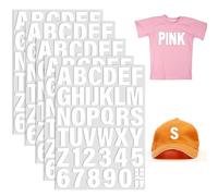 5 Fogli di Lettere e Numeri Termoadesivi per Abbigliamento - 215 Pezzi, 5 cm, Vinile PU A-Z 0-9 per Tessuti - Clothin