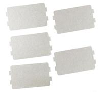 5 fogli di mica 11,6 x 6,5 cm, resistenti alle alte temperature | Design sottile da 0,04 mm, eccellenti proprietà isolanti, materiale in mica, si adatta alla maggior parte dei microonde
