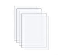 5 fogli di plastica acrilica trasparente, spessore 1 mm, pannelli trasparenti per cornici, sostituzione del vetro, stampa artistica, pittura, progetti di esposizione (12,7 x 18 cm)