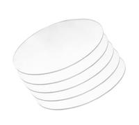 5 fogli rotondi in acrilico trasparente, spessore 6 mm, diametro del disco in plastica 70-100 for esposizione di prodotti, pittura e progetti fai da te, 100(Diameter 90mm)