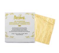 Decora 9570104 Confezione da 5 Foglie Oro Alimentare 86 X 86 Mm