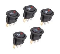 5 for pz for interruttore fendinebbia LED rotondo per for camion auto 12 V