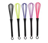 5 fruste riutilizzabili in plastica per tinture per capelli, colori casuali, prestazioni affidabili, forti e di lunga durata