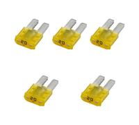 5 Fusibili Micro Flat Plug Fuse 20 A 8820-10 HELLA Per Diversi Veicoli