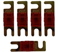 5 Fusibili mini AFC Per Impianti Car Audio Per Auto IPNOSIS IPF AF20 da 200 Ampere