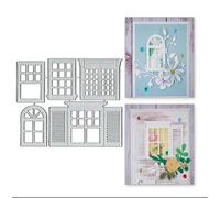 5 fustelle per tende da finestra, per lavori fai da te, 5 pezzi, per tende da finestra, album di ritagli, biglietti, stencil per goffratura fai da te, per biglietti di carta, scrapbooking