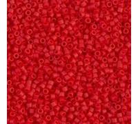5 g Miyuki DELICA Seed Beads Rocailles Japan Glass, size 11/0, Opaque Dark Red Matted # DB0753