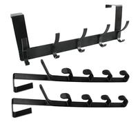 5-Ganci Appendiabiti Sopraporta Resistente, Attaccapanni da Porta in Lega di Alluminio, Gancio Appendere Dietro la Porta Leggero con 2 Ganci Verticali Porte per Camera da Letto Bagno