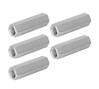 5 ganci per dadi esagonali zincati in acciaio M10 x 40/50 lunghi per apparecchiature di comunicazione, placcato zinco (M10 x 50) (M10 x 40)