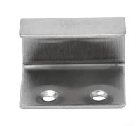 5 ganci piatti in acciaio inox per piastrelle in ceramica e vetrina, con viti svasate e lisci per appendere saldamente (L)