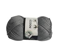 5 Gomitoli cotone Fiocco colore grigio colore 7819 cf. 250g
