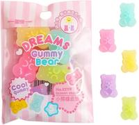 5 gomme da cancellare a forma di animale, orsetto gommoso e panda, ricompense in classe, bomboniere e organizer da scrivania (colori assortiti)