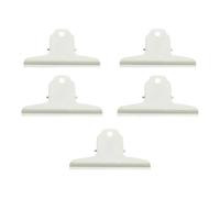 5 graffette multiuso in acciaio resistente, cerniera per ricevute, organizer per la gestione dei documenti, clip ispessita