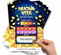 5 Gratta e Vinci SONO INCINTA Biglietti Annuncio Gravidanza idea originale e divertente. Gratta e scopri la sorpresa per marito papà nonna nonno zia zio