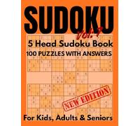 5 Head Sudoku Challenge Book for Kids, Adults & Seniors with 100 Brain-Boosting Puzzles from Easy to Expert Levels: Train Your Mind, Enhance Focus, ... | Perfect Gift for Puzzle Lovers (vol-7)