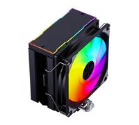5 Heatpipe Air CPU Cooler RGB PWM 4 Pin Silent PC CPU Fan 1700 1200 1155 X79 X99 2011 CPU Cooling AM5 AM4(4 Heat pipes,Black-Colorful-2Fan)