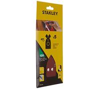 Stanley 5 FOGLI ABRASIVI GRANA 120 A PUNTA ATTACCO A STRAPPO PER MULTILEVIGATRICE