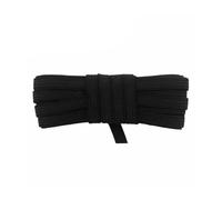 5 iarde di corda elastica piatta da 6 mm per rifiniture da cucire su abiti, accessori fai da te,Nero,5 iarde