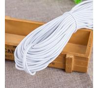 5 iarde/lotto 1/1,5/2/2,5/3/4,0 mm elastico rotondo elastico da cucito elastico Fiat elastico in vita corda elastica nastro elastico-bianco-2,5 mm 5 iarde