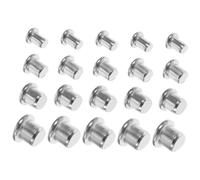 5 Impostati Perni di Centraggio per Tasselli in Acciaio Argento | Set, Conica e Inserto a Pressione, per Guide e Dime in Officina