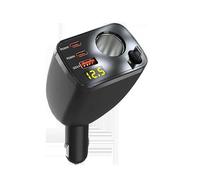 5 in 1 Accendisigari retrattili USB C per auto, 200 W, con PD 30 W e QC3.0, alimentatore multiuso, 24/12 V, caricatore da auto per iPhone Android frigorifero Dashcam