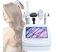 5 In 1 Attrezzatura Per Massaggio Cuoio Capelluto Analizzatore Pelle E Capelli,Cuoio Capelluto Dei Capelli Rilevatore Digitale Della Pelle Tester Di (Schermo grande da 10 pollici)