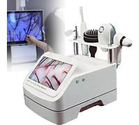5 In 1 Attrezzatura Per Massaggio Cuoio Capelluto Analizzatore Pelle E Capelli,Macchina Per Analisi Rilevatore Follicolo Pilifero,Per Test Di Caduta Dei Capelli (Schermo grande da 10 pollici)