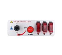 5 in 1 DC 12V flip-up accensione interruttore a levetta pannello auto avviamento a pulsante a led interruttore a levetta per corse sportive auto competitiva con indicatore LED rosso