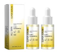 5 in 1 Facial Serum, Anti Aging Serum, s-iero idratante con collagene, anti -ruga, idratazione profonda, pneumatico, liscia le linee sottili, idrato e nutriente (2pcs)