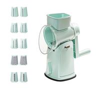 5 in 1 intercambiabile affettaverdure manuale a manovella grattugia per piccoli appartamenti e dormitori, gadget da cucina adatto per appartamenti