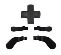 5 in 1 Metal Replacement Parts for Xbox Elite Controller Series 2, Elite Series 2 Core Controller Parts, Accessories for Xbox One Elite Series 1 Controller Includes 4 Paddles,1 Dpads(Black)