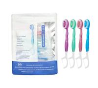 5 in 1 Mini Brush, Toothpaste and Floss, Mini Toothbrushes with Toothpaste, 26PCS Individual Packs 5 in 1 Toothbrush & Floss for Travel (mix)