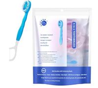 5 in 1 Mini Travel Toothbrush, Disposable Multi-Functional Oral Care Set Tool 4 Flavors, Portable Multi-Functional 5 in 1 Toothbrush