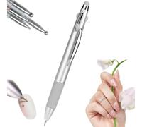 5 in 1 Nail Art Dotting Pen, Versatile in Ballpoint Pen Press Type Dotting Tool Nail Art Perfect for Painting, Sculpting, Rhinestones DIY and Salon (1pcs)