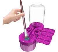 5-In-1 Paintbrush Rinser, Washable Painting Tools, Paintbrush Cleaner with Drain, Art Supplies Brush Holder, 5-In-1 Paint Brush Cleaner with Drain Efficient Paintbrush Rinser for Artists