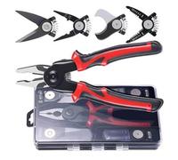 5 in 1 Pinze spelafili sostituibili per cavi tagliafili taglierina portatile multifunzione pinza antiscivolo
