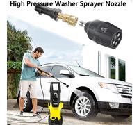 5 in 1 punta dell'ugello spruzzatore ad alta pressione regolabile adattatore a connessione rapida da 1/4 pollici per pistola a rondella serie Karcher K2-K7 5pcs Nozzle