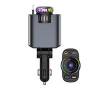 5-in-1 Retractable Car Charger | ABS + Metal, 66W, 12-24V | Super Fast Wired Charging With Aroma Spray & Projection | D1 Multifunction Phone Charger For Vehicle
