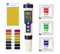 5 in 1 Strumento Professionale Multiparametrico per l Analisi Acqua Misuratore Digitale Combinato PH EC TDS Salinity Temperature