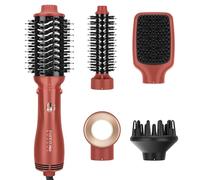 5 IN 1 Styler, Spazzola Asciugacapelli PARWIN PRO BEAUTY Spazzola Elettrica per Capelli, Spazzola ad Aria Calda, 5 allegati, Lisciante, Volumizzante, Asciugare, 1100W (Coral copper)