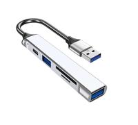 5 In 1 Tipo Multiport USB C Hub Docking Station Con USB3.0 2.0 Lettore di Schede Per I Computer Portatili