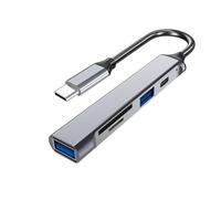 5 In 1 Tipo Multiport USB C Hub Docking Station Con USB3.0 2.0 Lettore di Schede Per I Computer Portatili